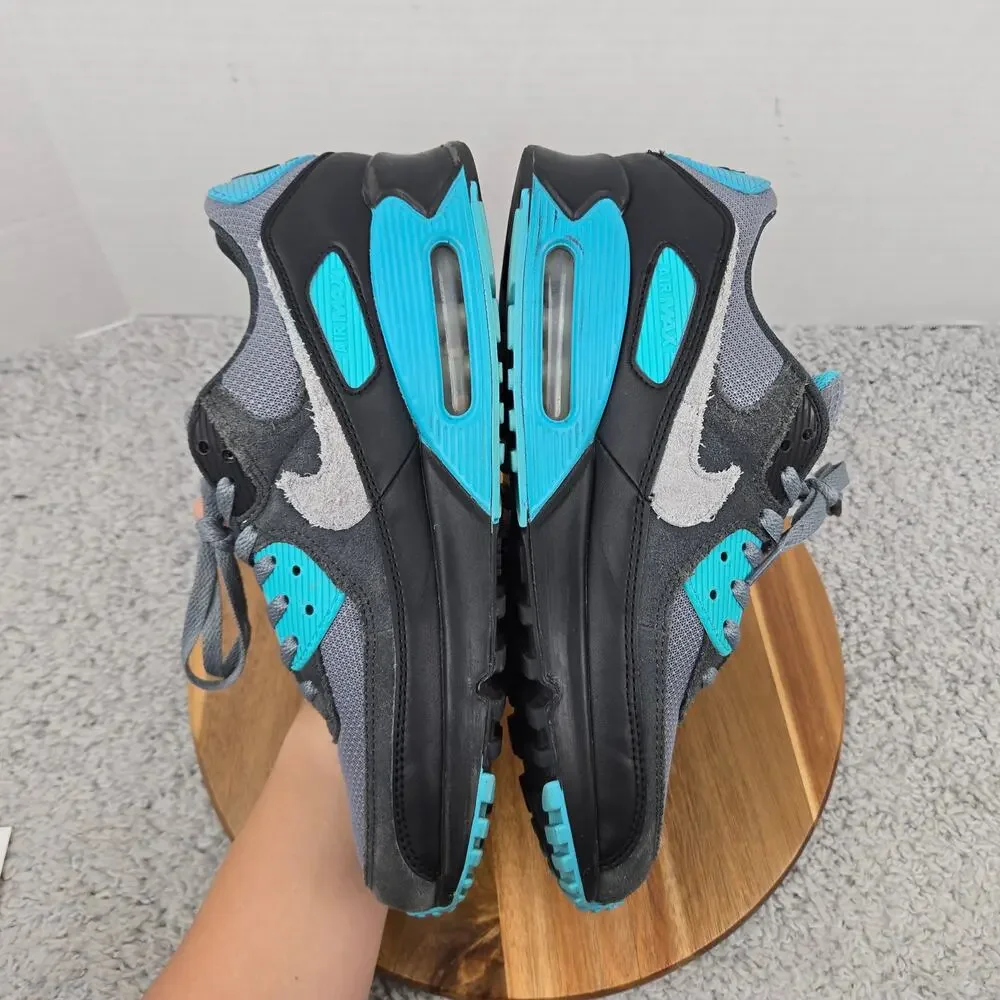 Nike Mens 10.5 Air Max 90 Cool Grey Dusty Cactus Black Daily Sneaker DM0029-013